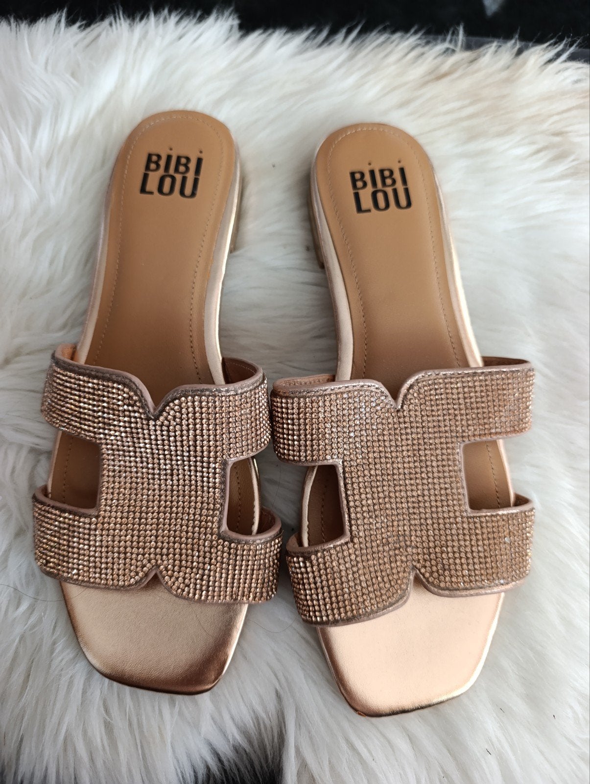 Bibi Lou Slippers met strass - Maat 39, Slippers, Overige kleuren, Bibi Lou, Ophalen of Verzenden