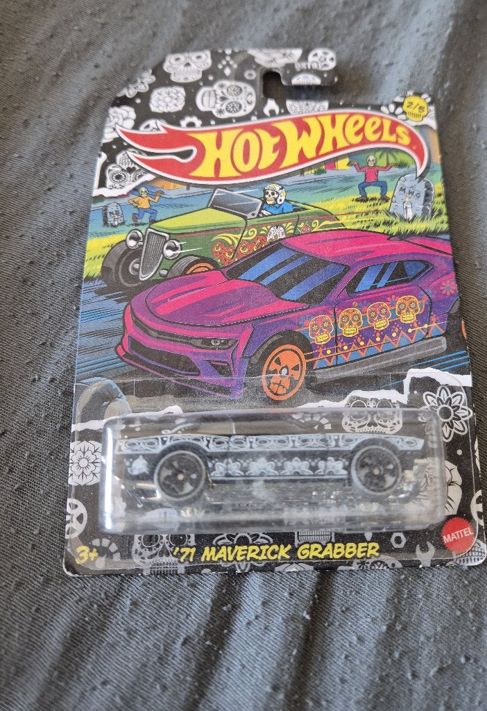 Hot Wheels Halloween dia de los muertos Maverick Grabber 71, Ophalen of Verzenden, Nieuw, Auto