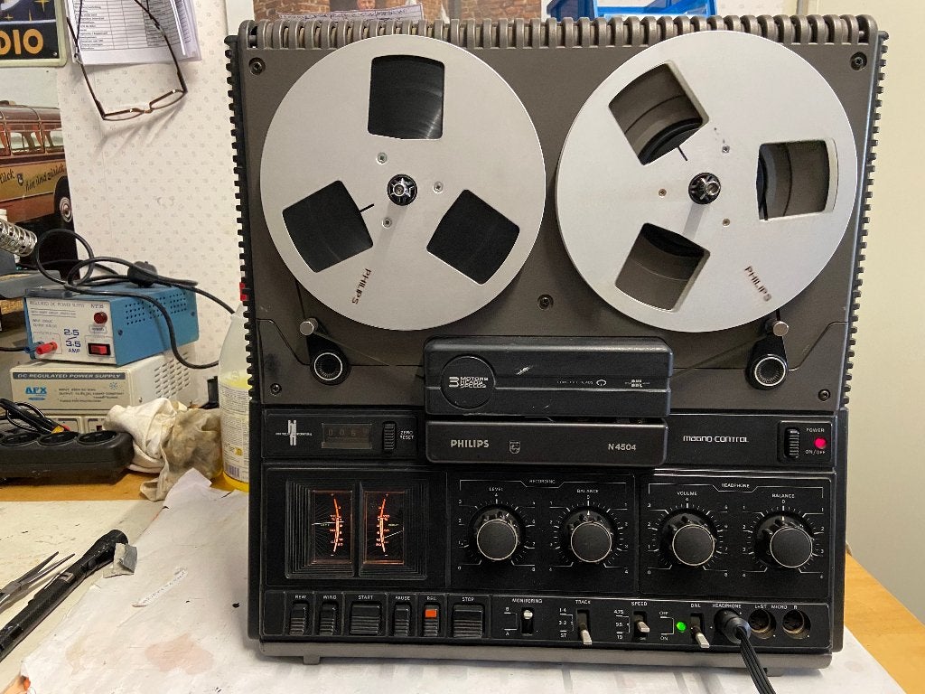 Bandrecorder/spoelendeck Philips N4504, Ophalen of Verzenden, Bandrecorder