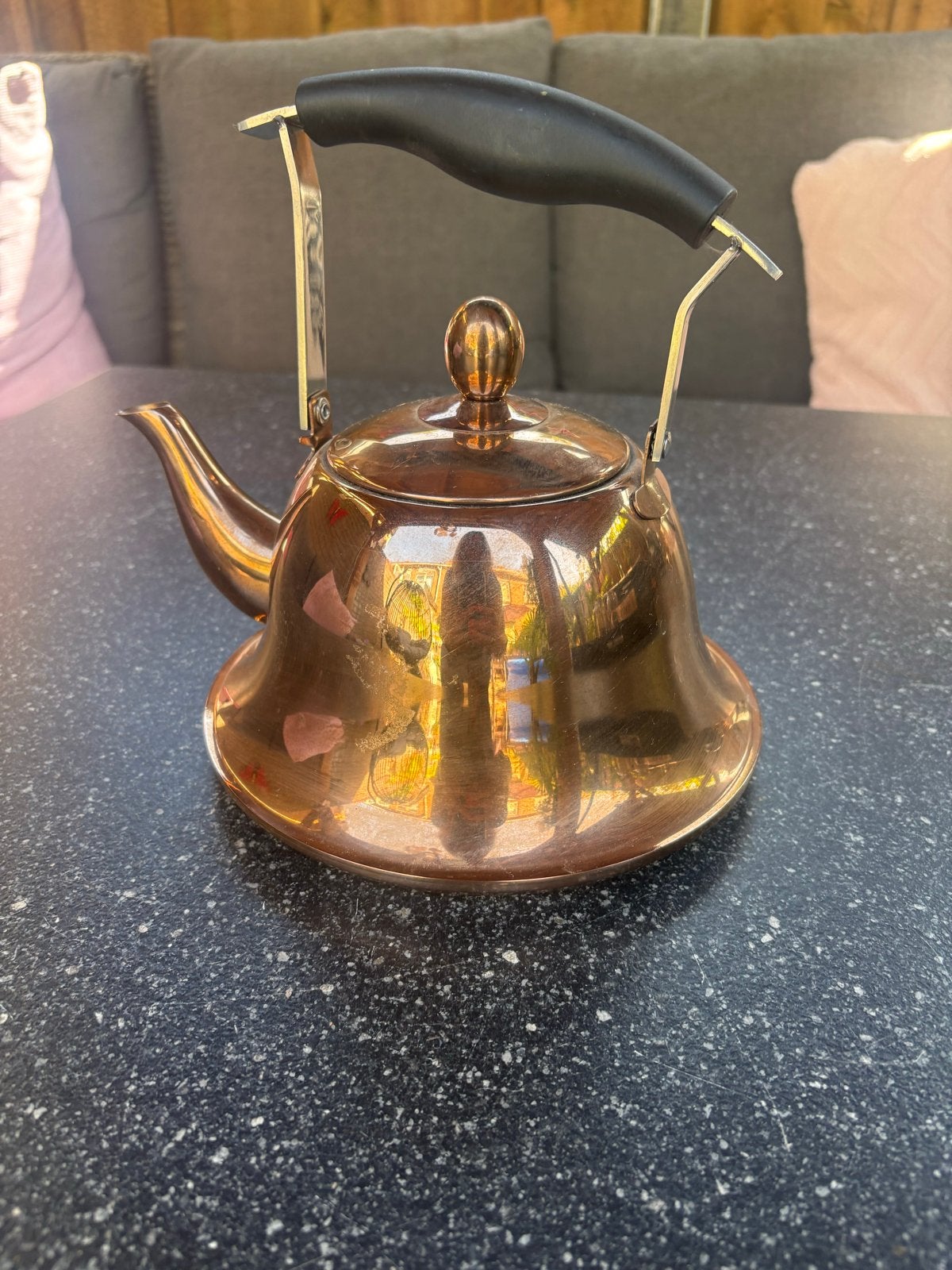 Koperen theepot / fluitketel, Nieuw, Metaal, Ophalen, Theepot/fluitketel