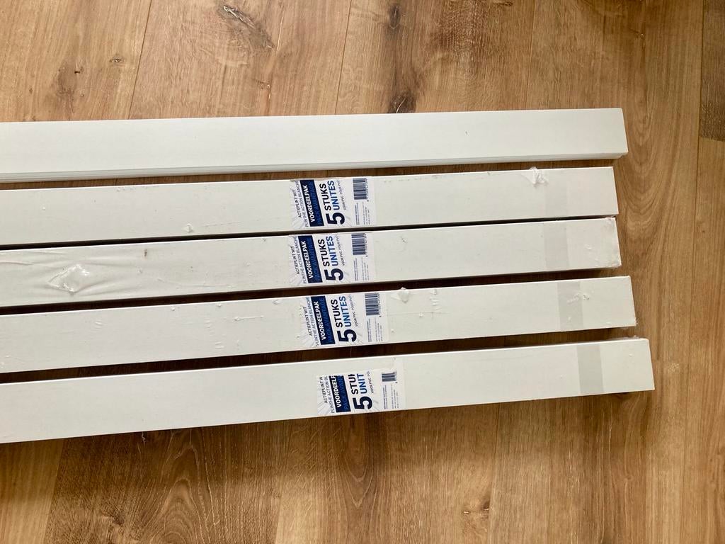 Plinten nieuw | wit | 30 stuks | 7,3x60x2000mm, Ophalen, Nieuw, Mdf, 200 tot 250 cm