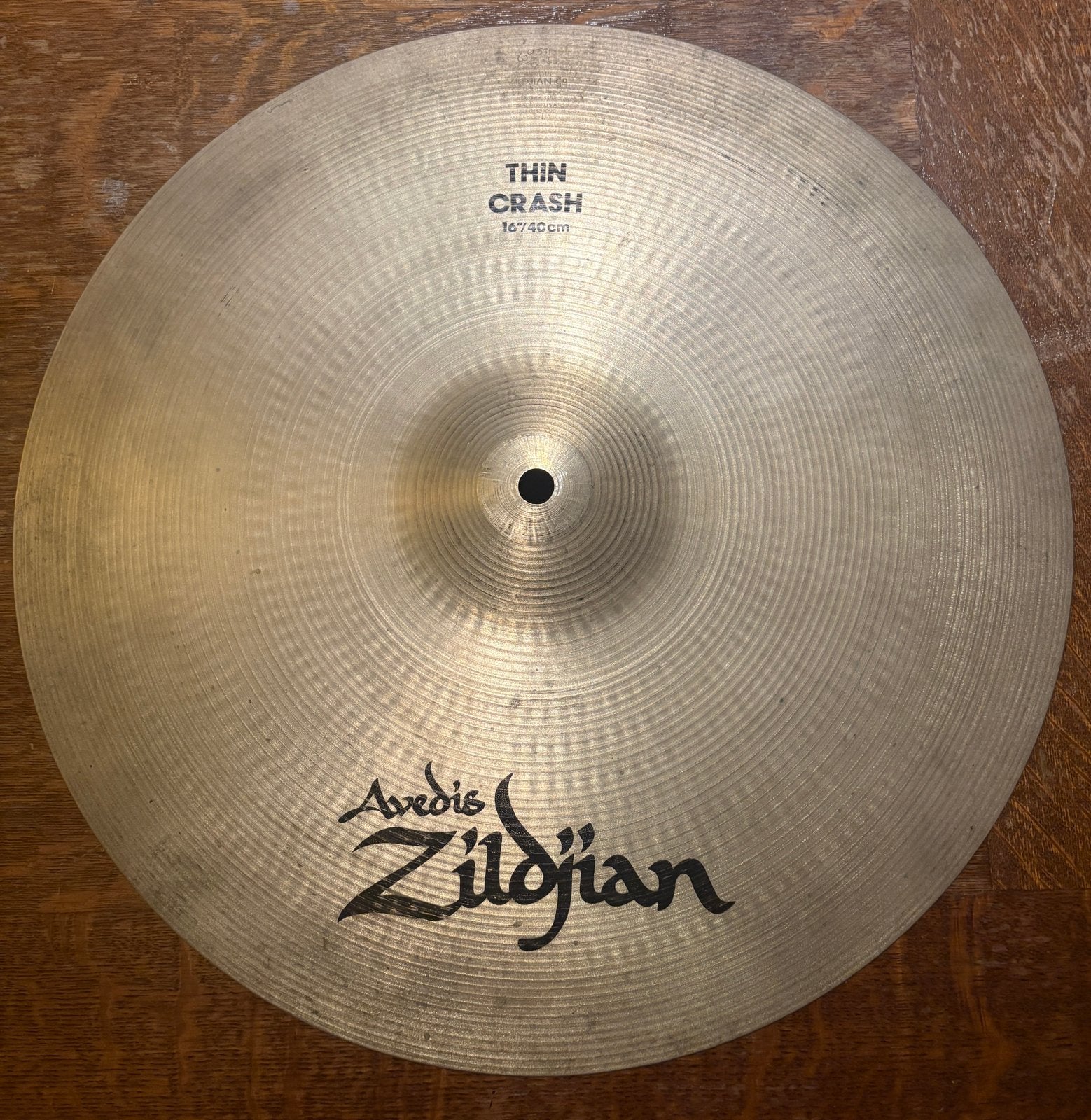 Zildjian Avedis Thin Crash 16”, Ophalen of Verzenden, Gebruikt, Overige merken