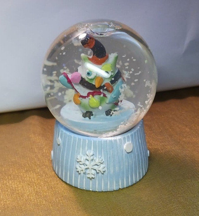 Uil Snow Globe Winter Sneeuwvlokken kerst, Ophalen of Verzenden, Zo goed als nieuw