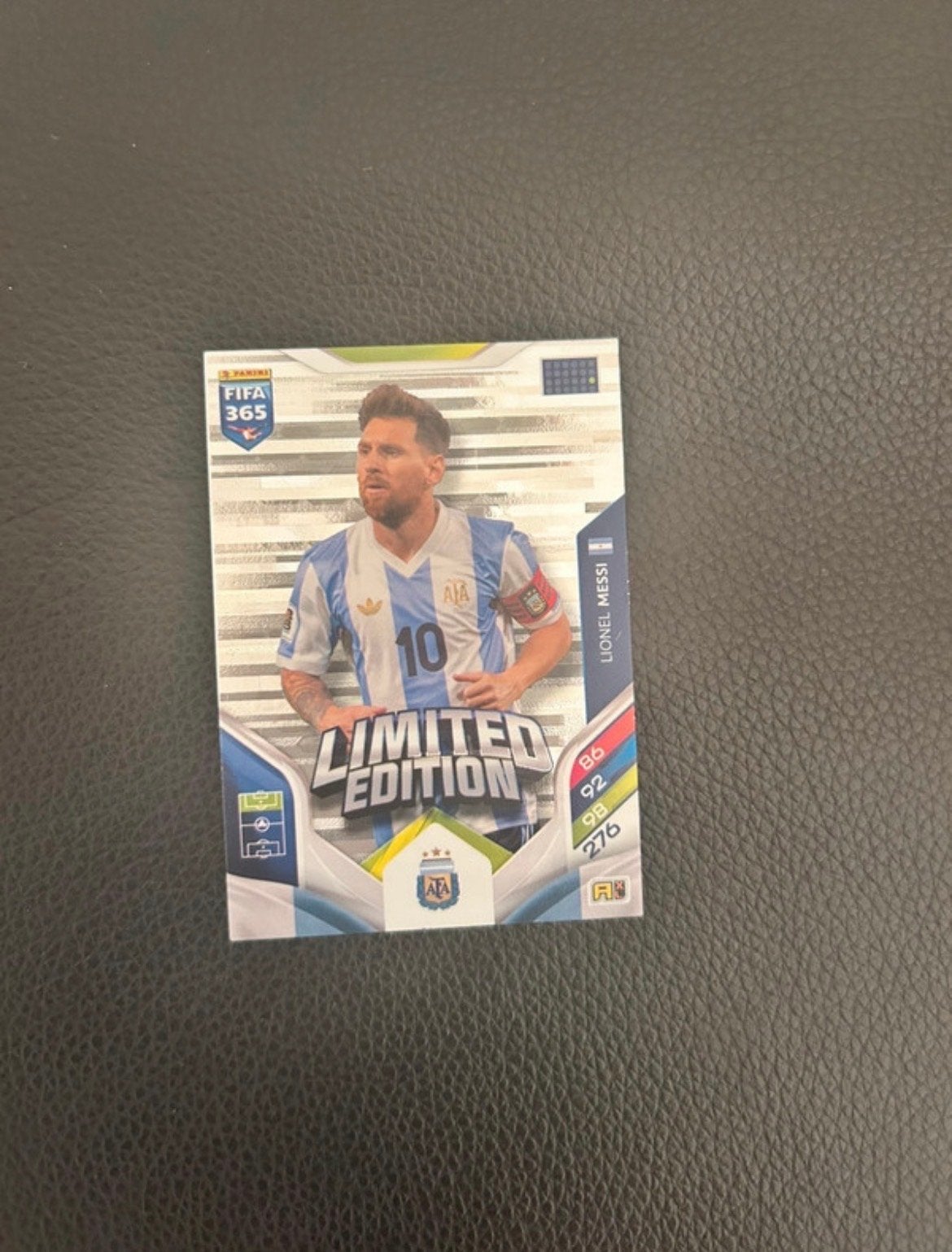Panini FIFA 365 Adrenalyn XL 2023 Lionel Messi Limited Editi, Ophalen of Verzenden, Zo goed als nieuw, Buitenlandse clubs, Spelerskaart