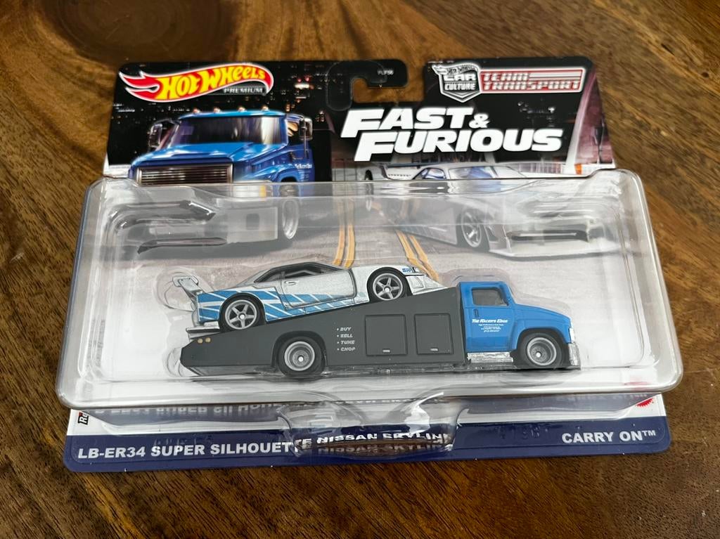 Hot Wheels Fast & Furious Team Transport Skyline, Hobby en Vrije tijd, Modelauto's | Overige schalen, Ophalen of Verzenden, Zo goed als nieuw