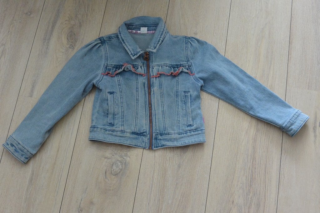 B. Nosy - K3 spijkerjasje - 116, Kinderen en Baby's, Kinderkleding | Maat 116, B.Nosy, Meisje, Ophalen of Verzenden, Zo goed als nieuw