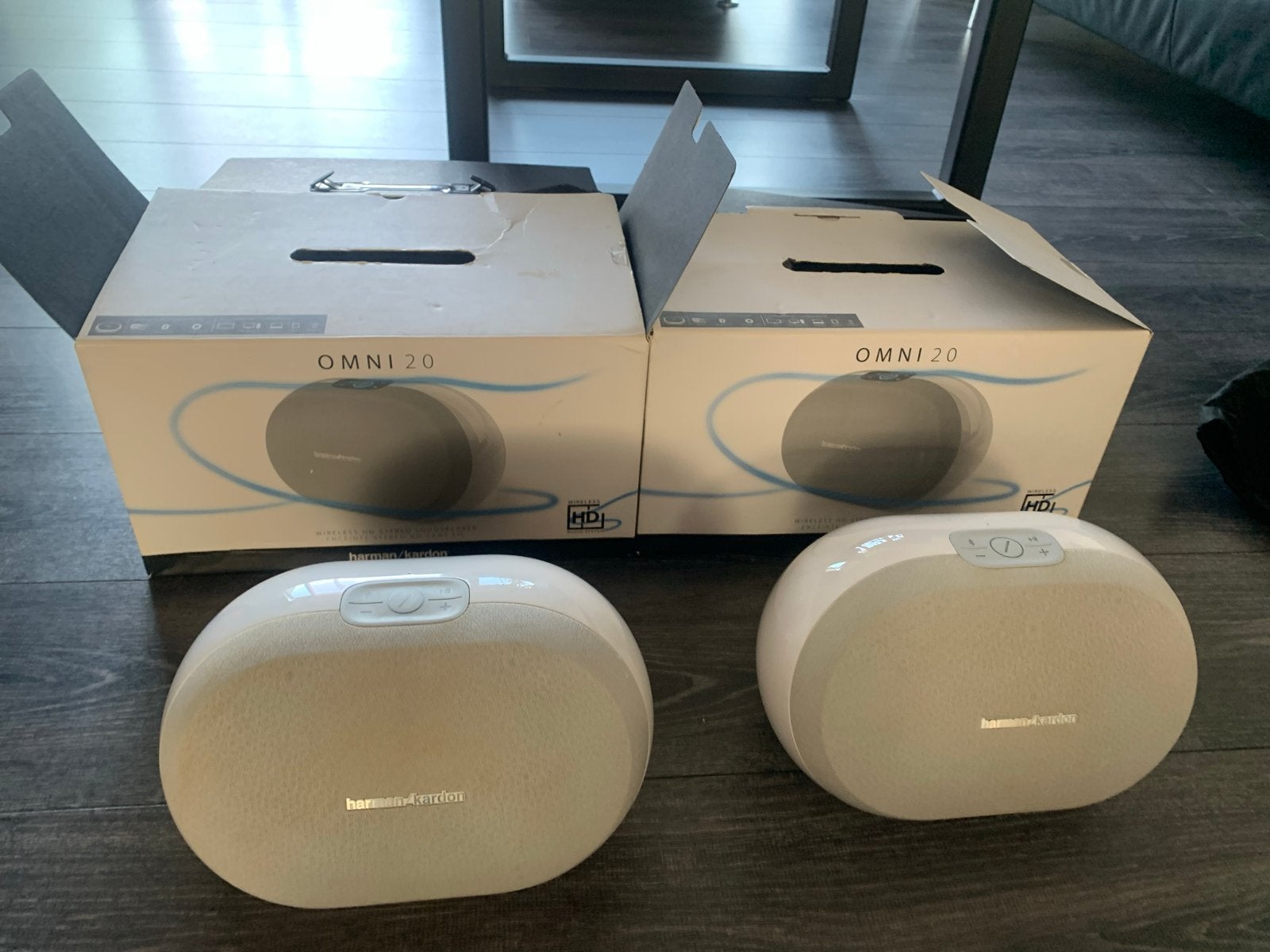 Harman Kardon Omni 20 Draadloze HD Stereo Speakers (2 stuks), Stereo speakers, WiFi, Ophalen of Verzenden, Zo goed als nieuw