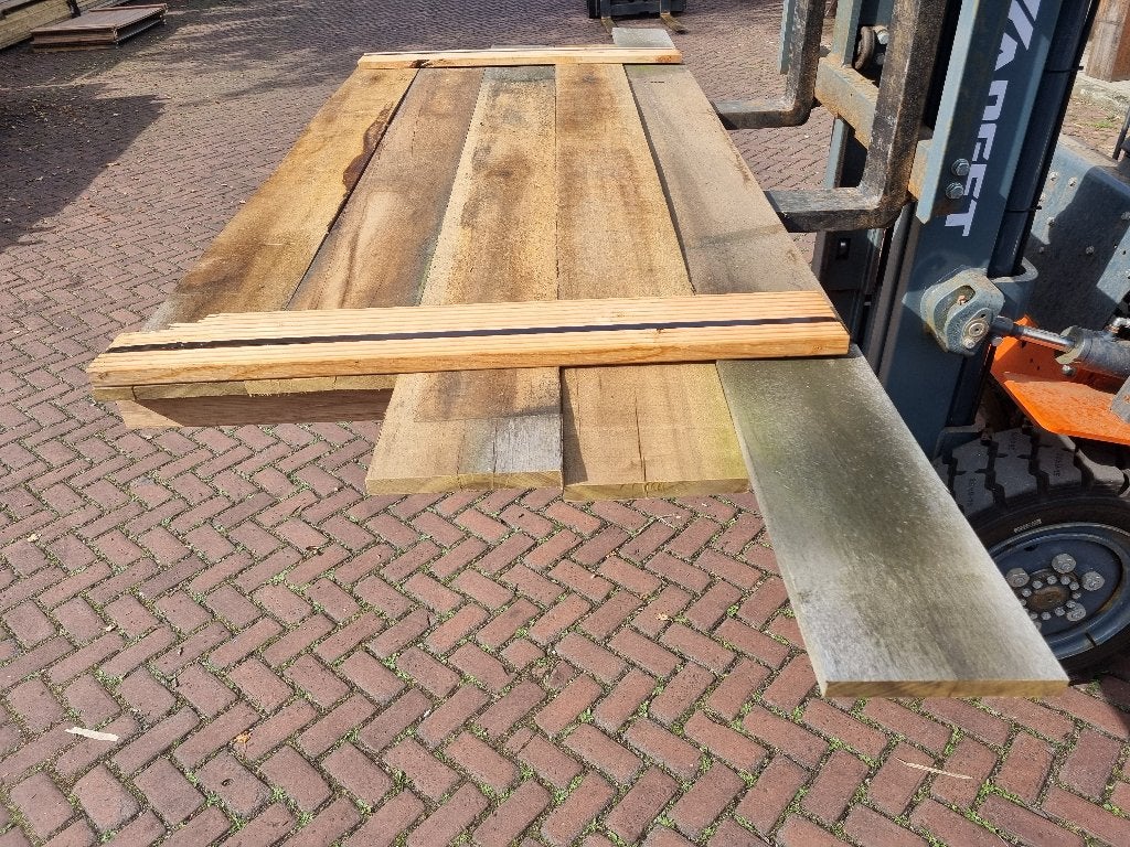 Hardhouten planken Fijnbezaagd +/- 2.0x20.0 cm -nr: HP235, Ophalen, Planken, Nieuw, Hardhout