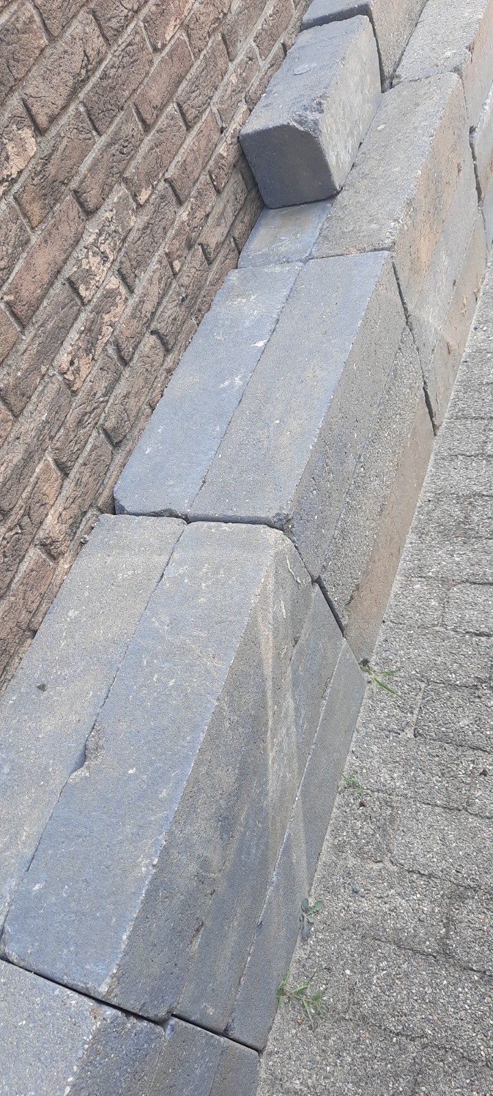 Betonbanden 60x16x16 cm - Grijs, Ophalen, Overige materialen, Gebruikt, Overige typen