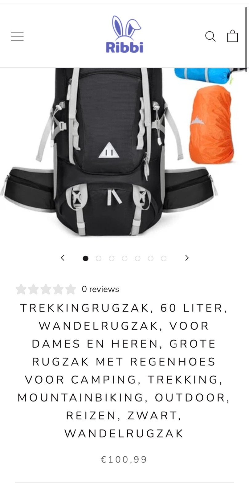 Trekkingrugzak, Ophalen of Verzenden, Zo goed als nieuw, Rugzak