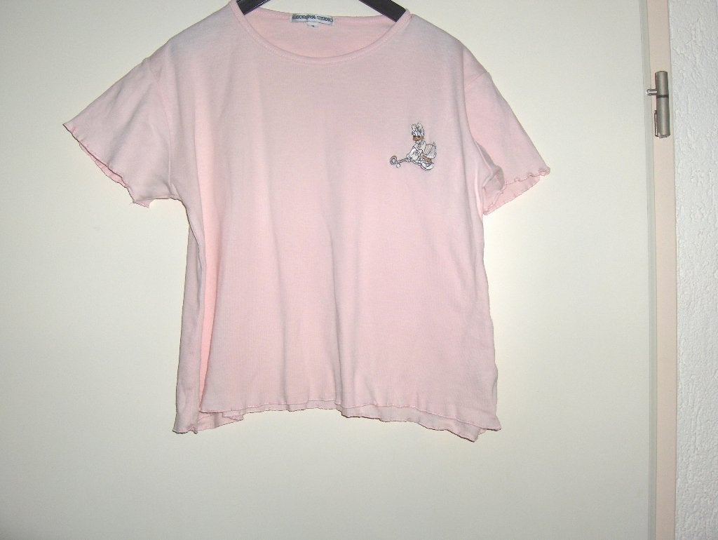 Kort roze katoen Katrien Duck shirt GEORGYA DISNEY 164 goed, Kinderen en Baby's, Meisje, Ophalen of Verzenden, Shirt of Longsleeve