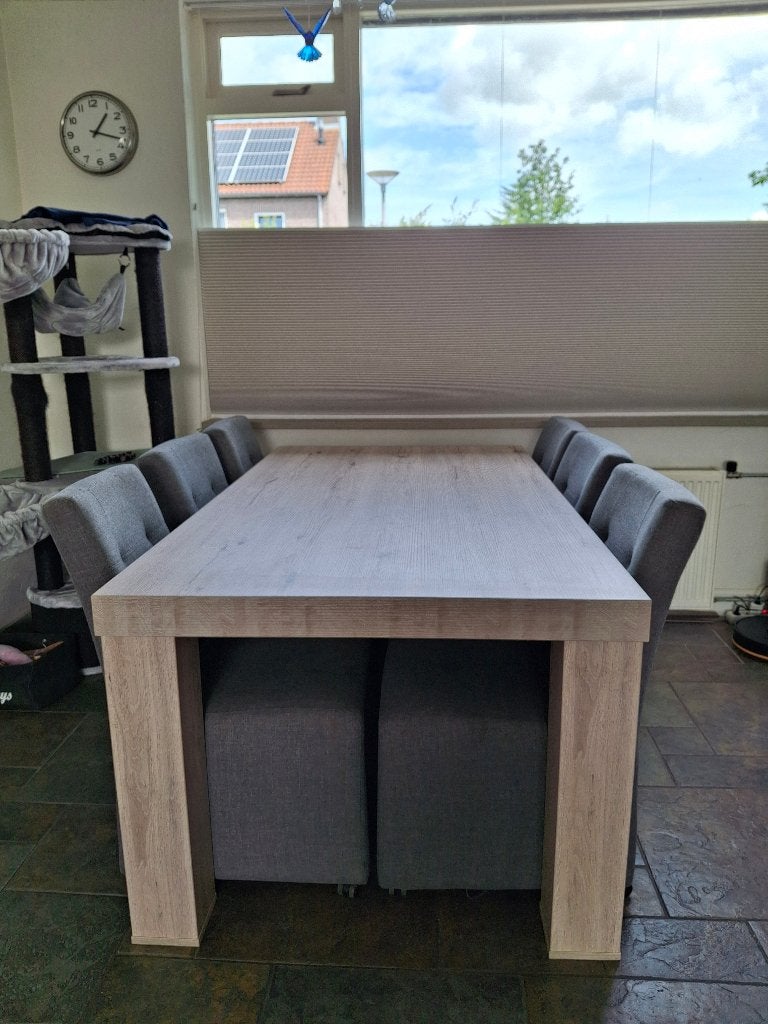 Eettafel set, Ophalen, Gebruikt, 100 tot 150 cm, Vijf personen of meer