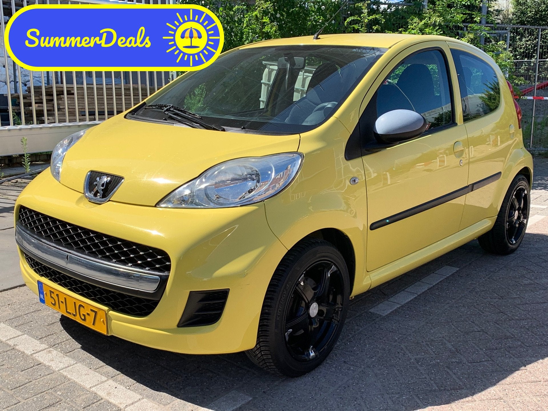 Peugeot 107 1.0-12V XS|133000KM|Airco|5 Deurs|, Voorwielaandrijving, Stof, Gebruikt, Zwart