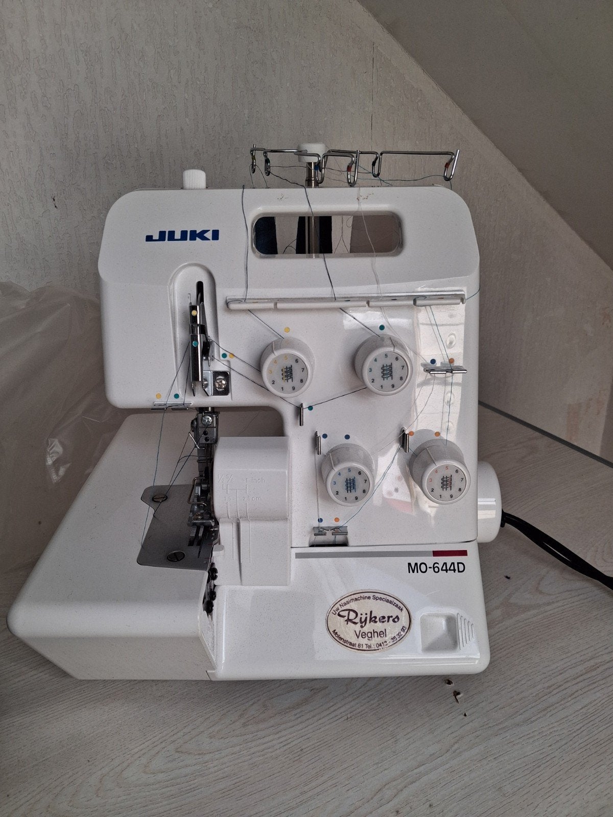Juki MO-644D Lockmachine - Zo goed als nieuw, Ophalen, Zo goed als nieuw, Lockmachine, Overige merken