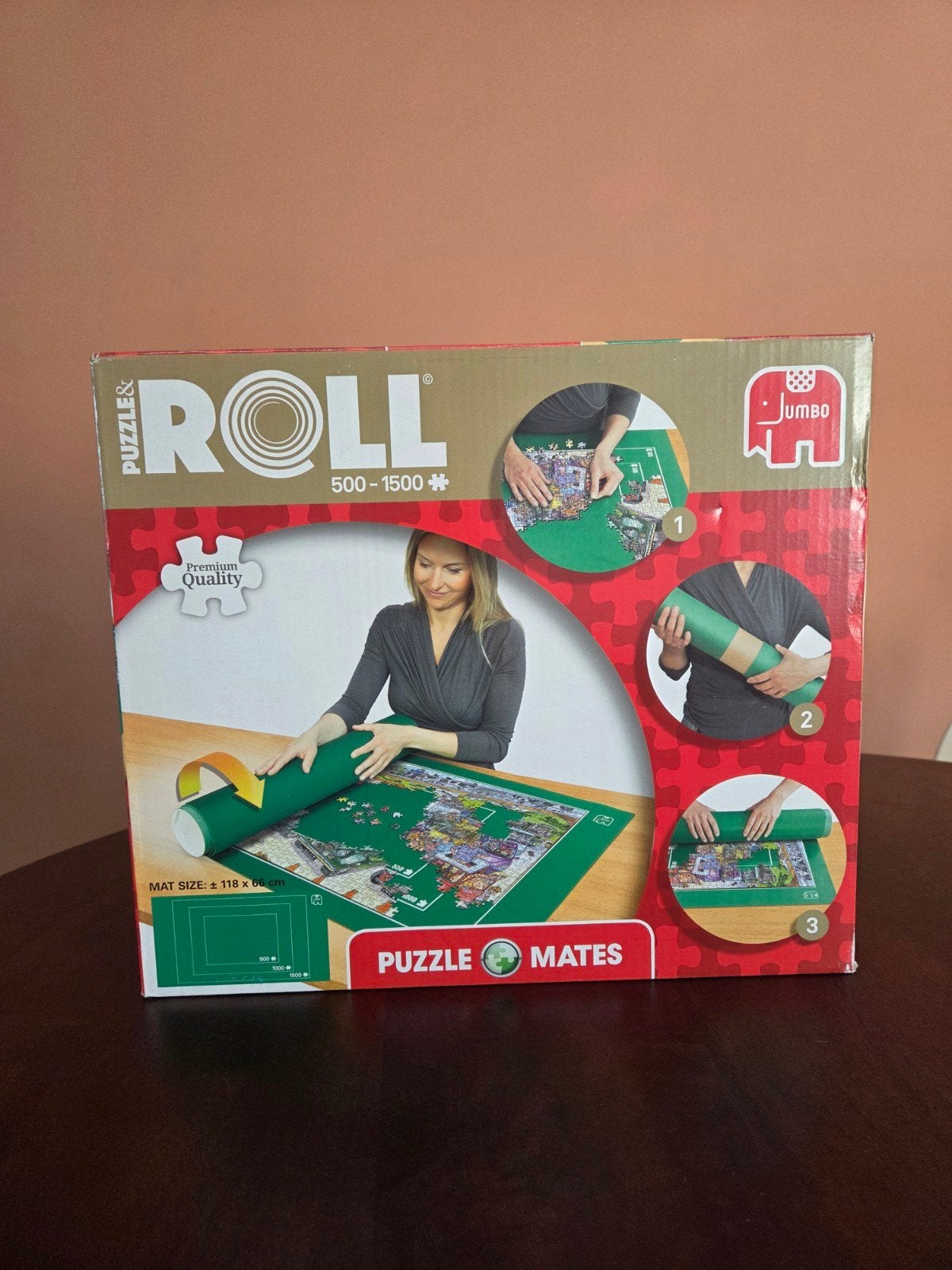 Jumbo Puzzle & Roll puzzelmat 500-1500 stukjes, Ophalen, 500 t/m 1500 stukjes, Zo goed als nieuw, Overige typen