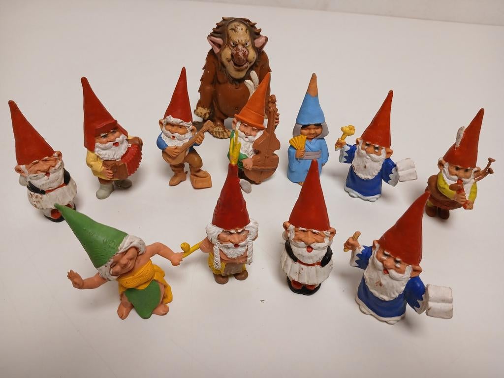 Lotje David de kabouter  12 stuks met trol, Ophalen of Verzenden, Zo goed als nieuw