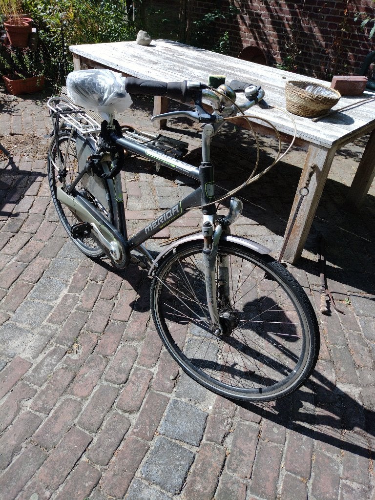 Heren Fiets, Gebruikt, Versnellingen, 56 cm of meer, Trommelrem