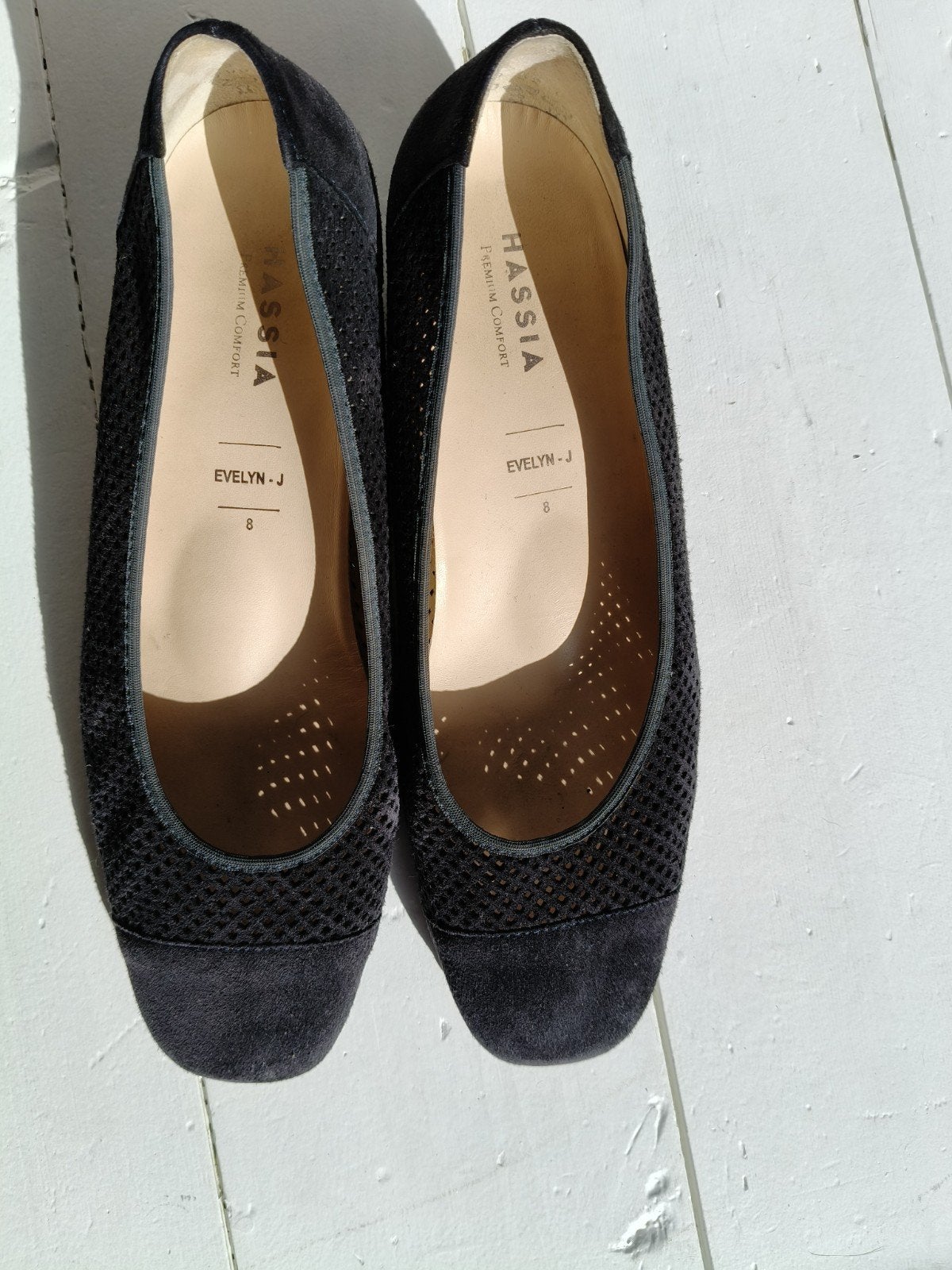 Hassia Evelyn-J Ballerina's - Zwart, Maat 8, Hassia, Zwart, Zo goed als nieuw, Ballerina's