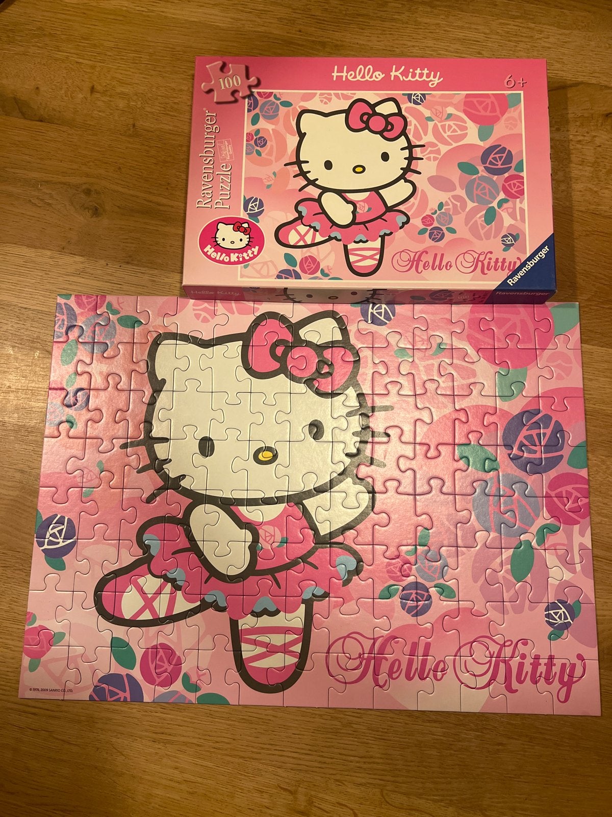 Ravensburger Hello Kitty puzzel 100 stukjes, Kinderen en Baby's, Ophalen of Verzenden, Meer dan 50 stukjes, Zo goed als nieuw