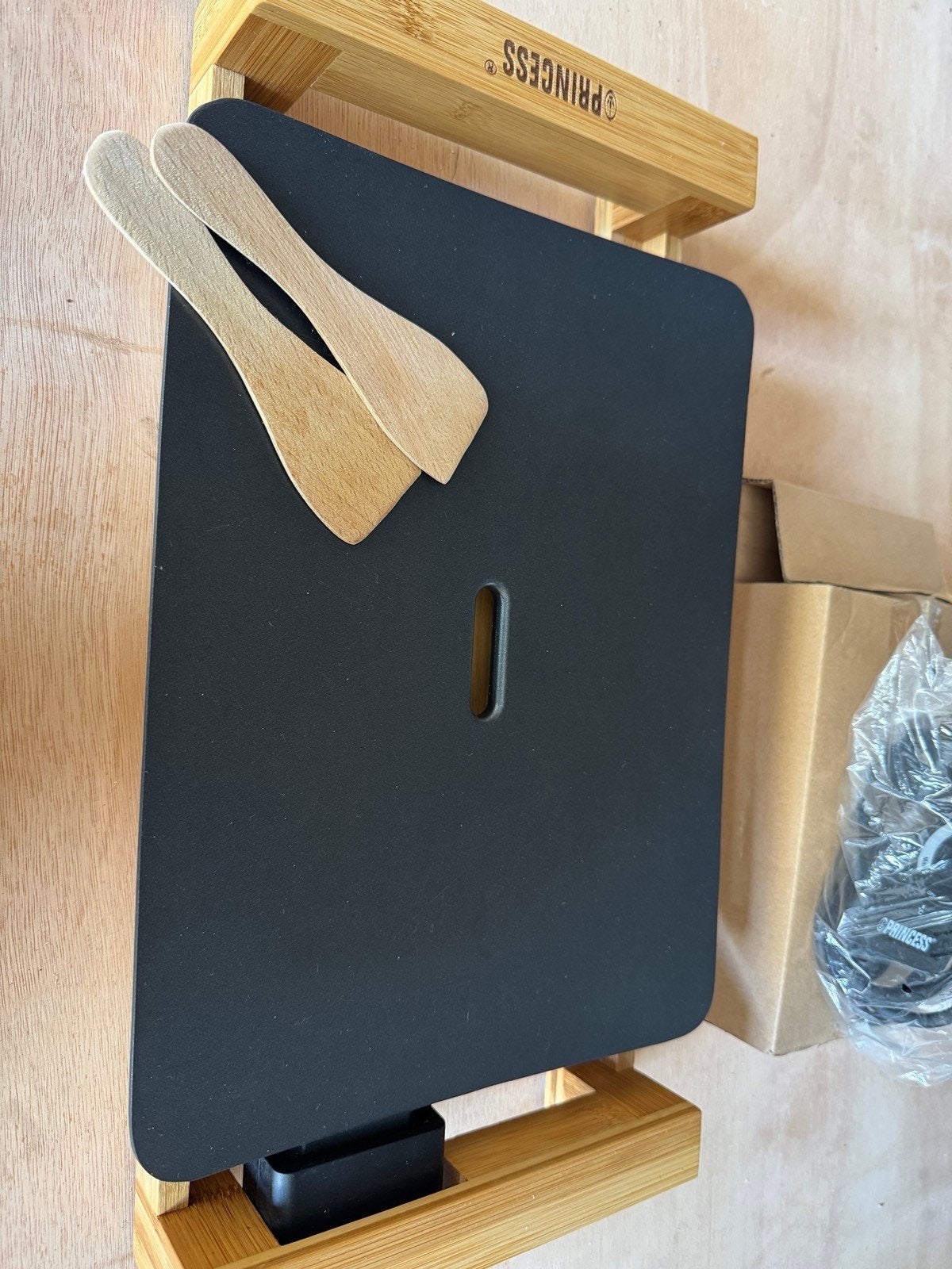 Princess Table Chef Pure Black Grillplaat, Ophalen of Verzenden, Zo goed als nieuw, Minder dan 4 personen