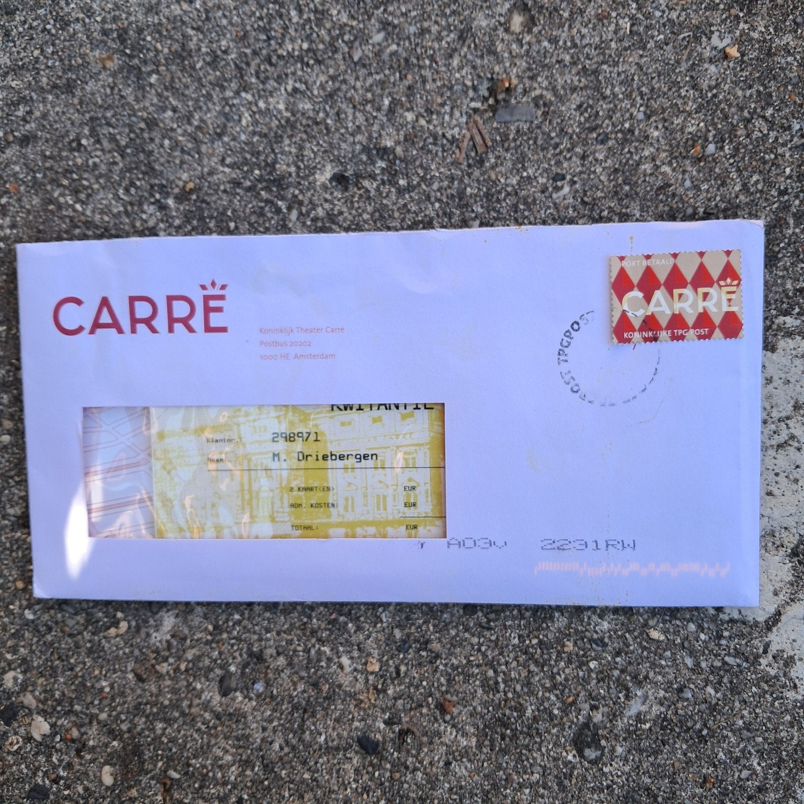 set gestuurd door carré, Tickets en Kaartjes