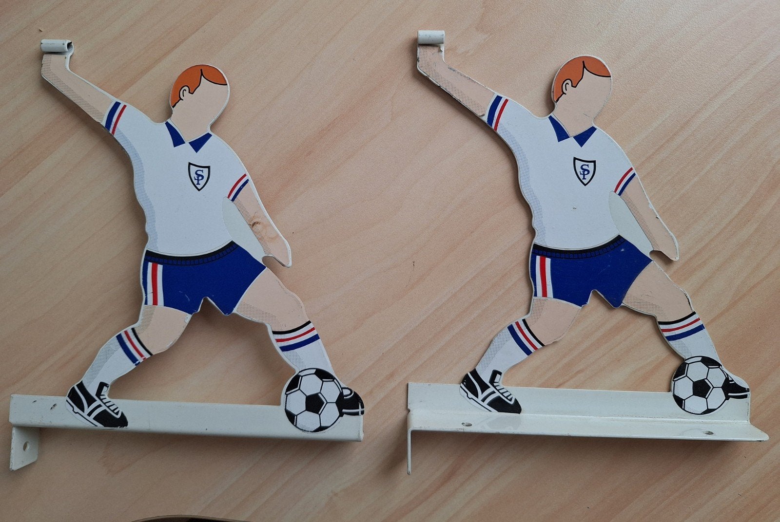 2 Boekensteunen Voetballer - Voor de Voetballiefhebber, Ophalen of Verzenden, Gebruikt, Overige binnenlandse clubs, Overige typen