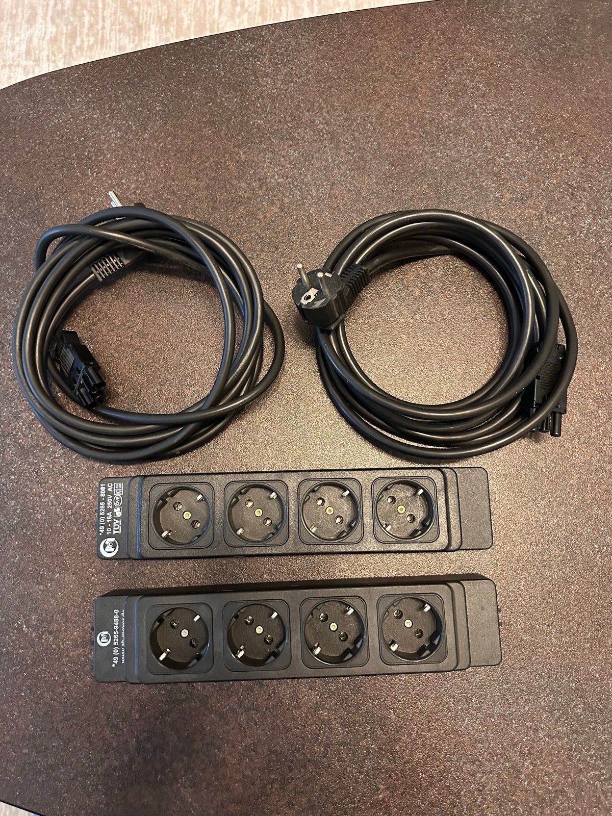 2x Wieland contactblok met 2x netsnoer van 3m, Ophalen of Verzenden, Gebruikt, 2 tot 5 meter, Overige kabels