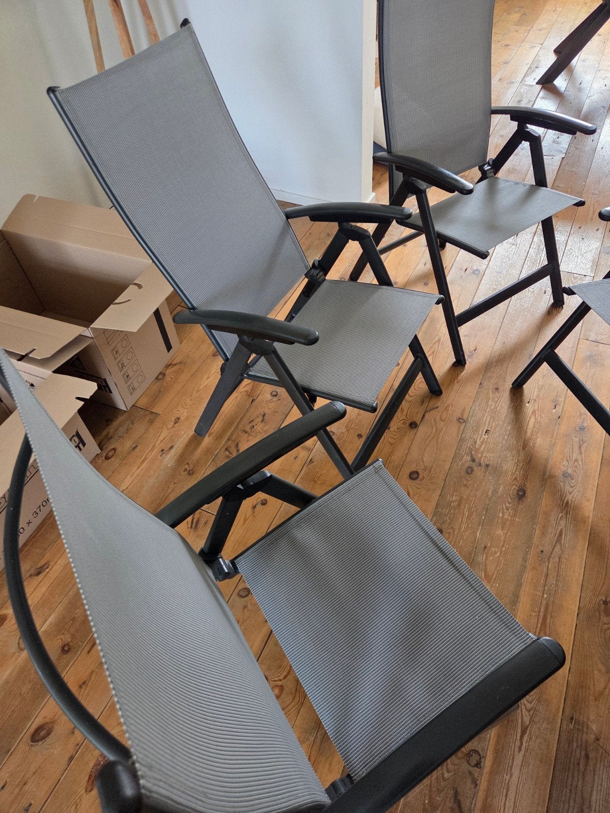 4 Sombrero tuinstoelen - verstelbaar en zacht zitvlak, Ophalen