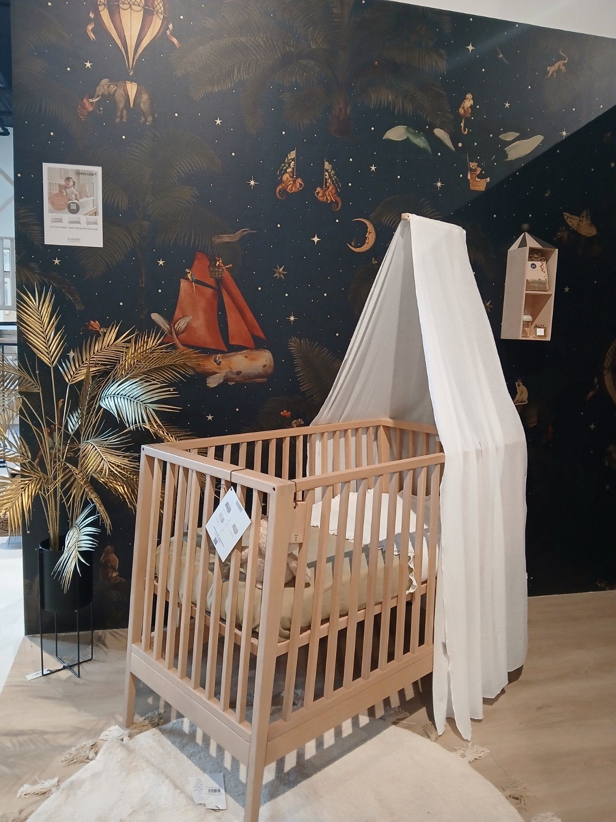 Leander Linea Ledikant 60120 Incl. Klamboe, Kinderen en Baby's, Ophalen, Nieuw, Ledikant
