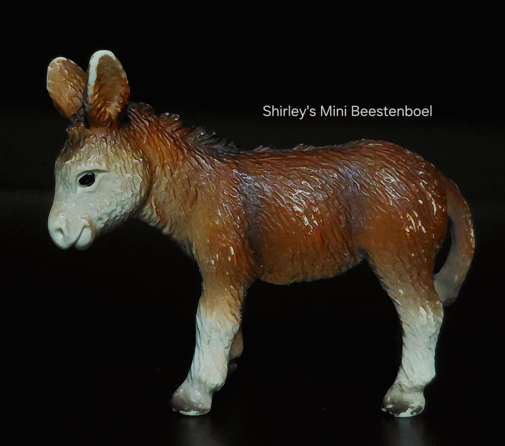 schleich ezel veulen, Ophalen of Verzenden, Gebruikt, Boerderijdier, Beeldje of Figuurtje