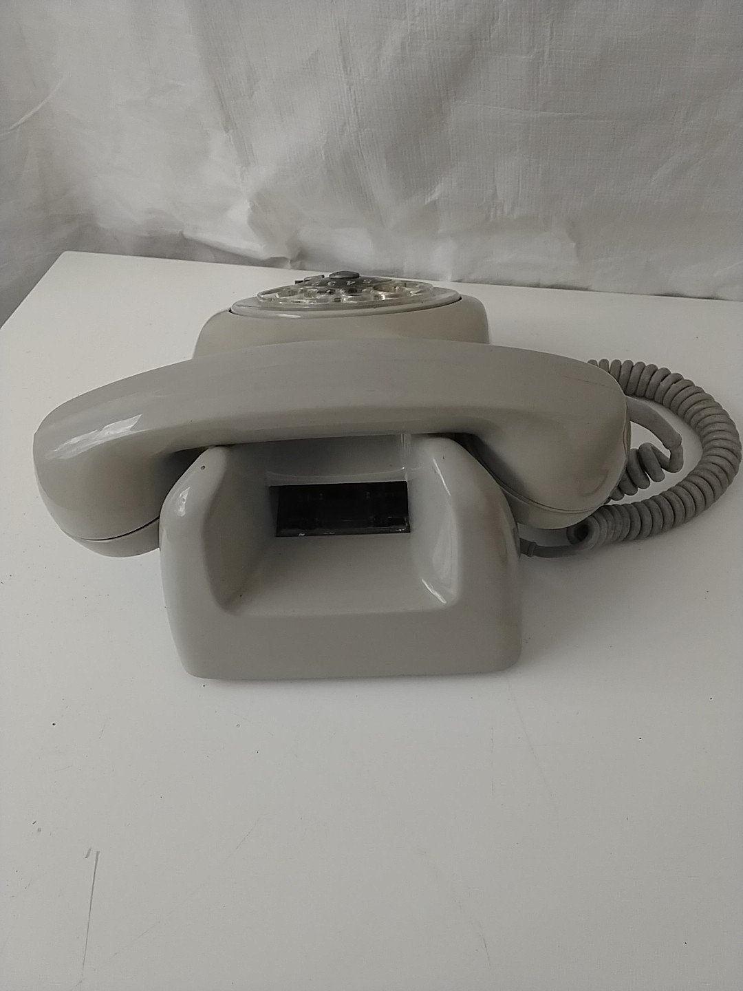 Vintage Kirk S620 Telefoon met Draaischijf - Grijs, Ophalen of Verzenden, Gebruikt, Met draaischijf