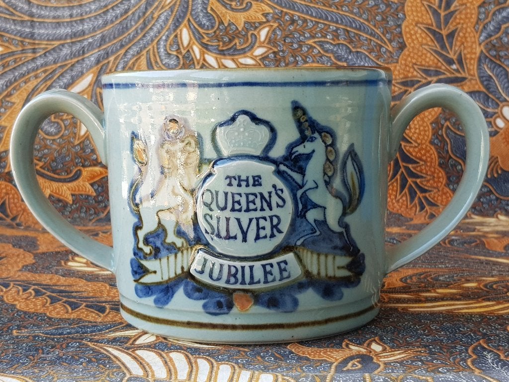 Mooie zeldzame vintage jubileum beker uit Schotland 24 cm.