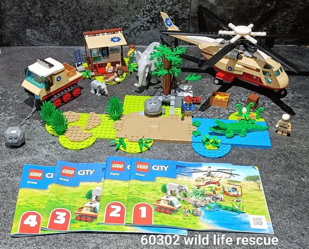 lego Wildlife Rescue Operatie 60302, Ophalen of Verzenden, Zo goed als nieuw, Complete set, Lego