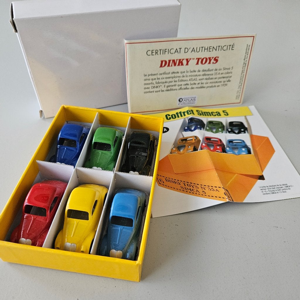 DINKY TOYS/ATLAS:  COFFRET SIMCA 5  #35A, Ophalen of Verzenden, Nieuw, Auto