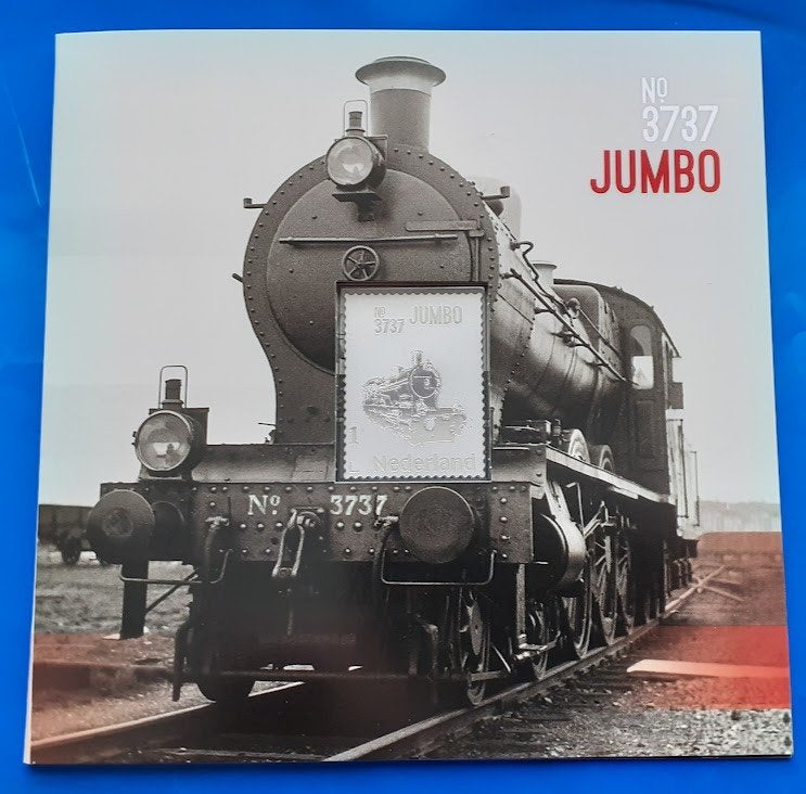 Zilveren postzegel nr. 3737 Jumbo, Postzegels en Munten, Verzenden, Na 1940, Postfris