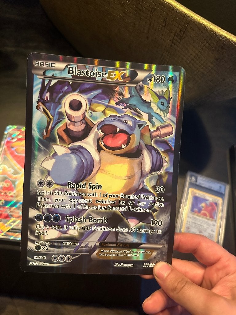 Blastoise ex xxl kwart, Ophalen of Verzenden, Zo goed als nieuw, Losse kaart