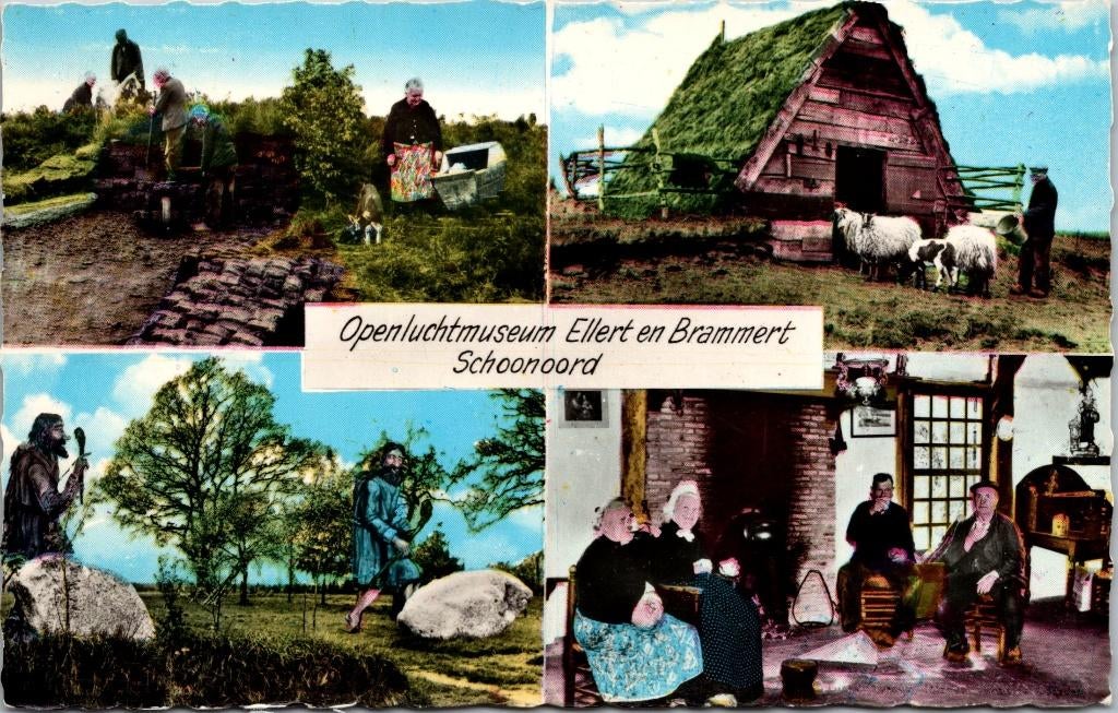 Schoonoord - Openluchtmuseum Ellert en Brammert (1967), Verzamelen, Verzenden, 1960 tot 1980, Gelopen, Drenthe