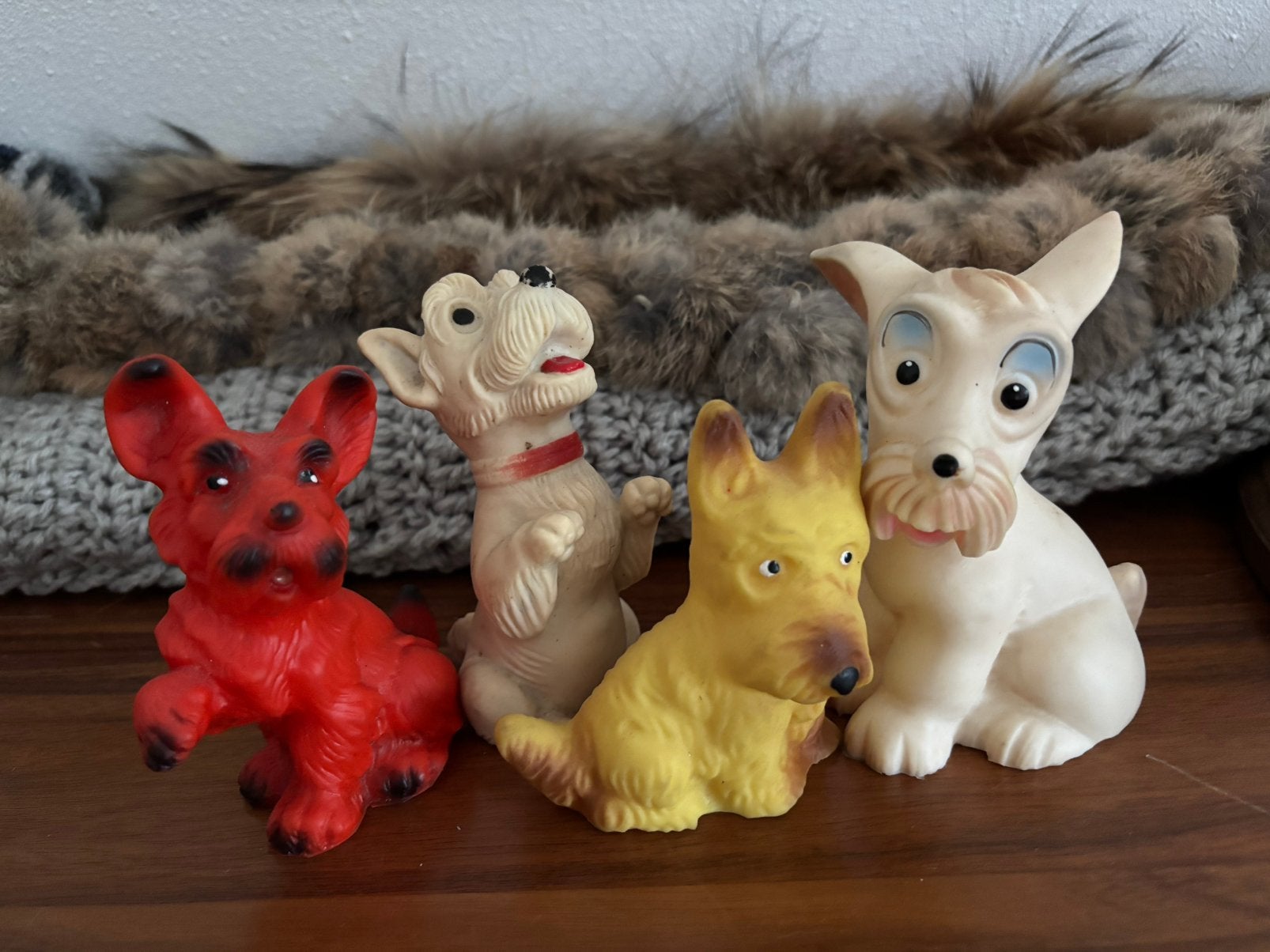 Oude piepfiguren terrier, Antiek en Kunst, Ophalen of Verzenden
