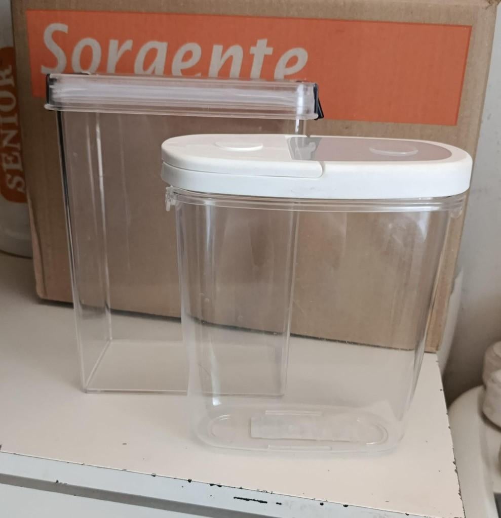 Set IKEA 365+ Voorraadpot & Plast Team 2,5L Bewaardoos, IKEA, Kunststof, Ophalen of Verzenden, Zo goed als nieuw