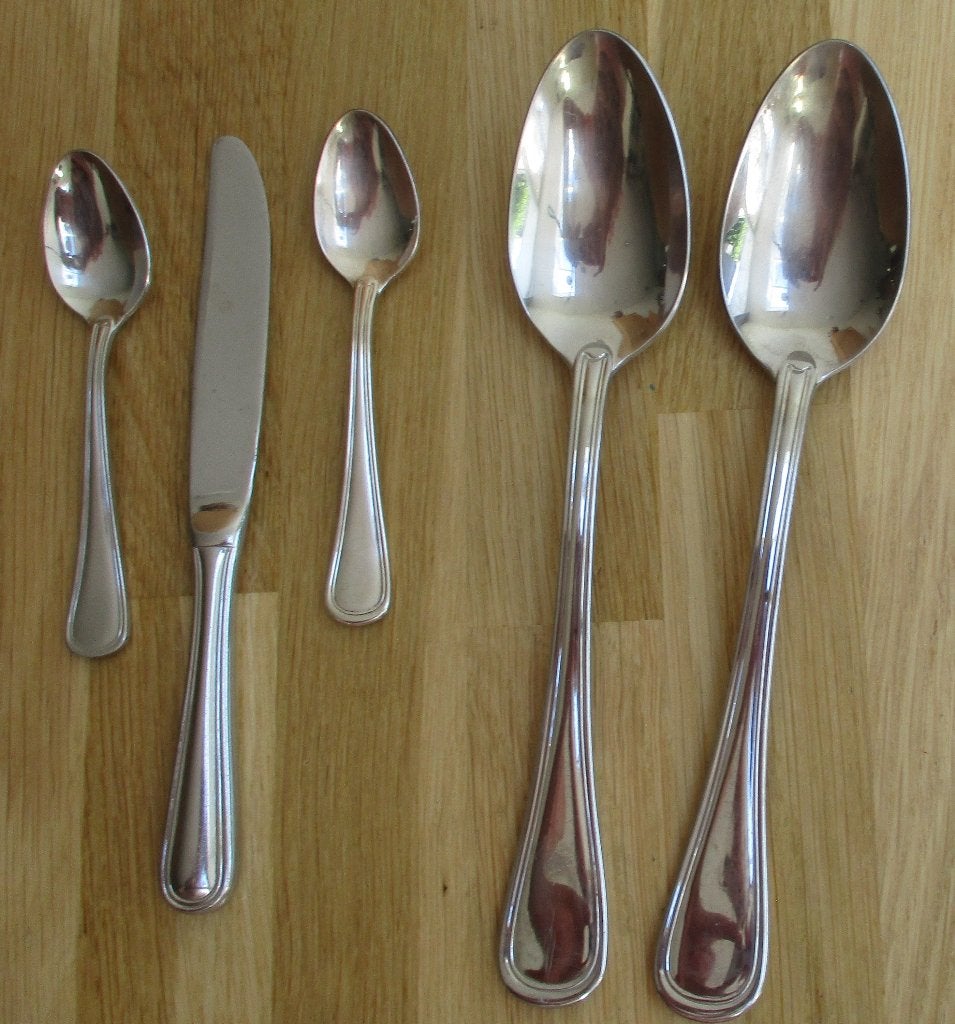 Williams en Roberts 18-10 mesje lepels theelepels rondfilet, Ophalen of Verzenden, Rvs of Chroom