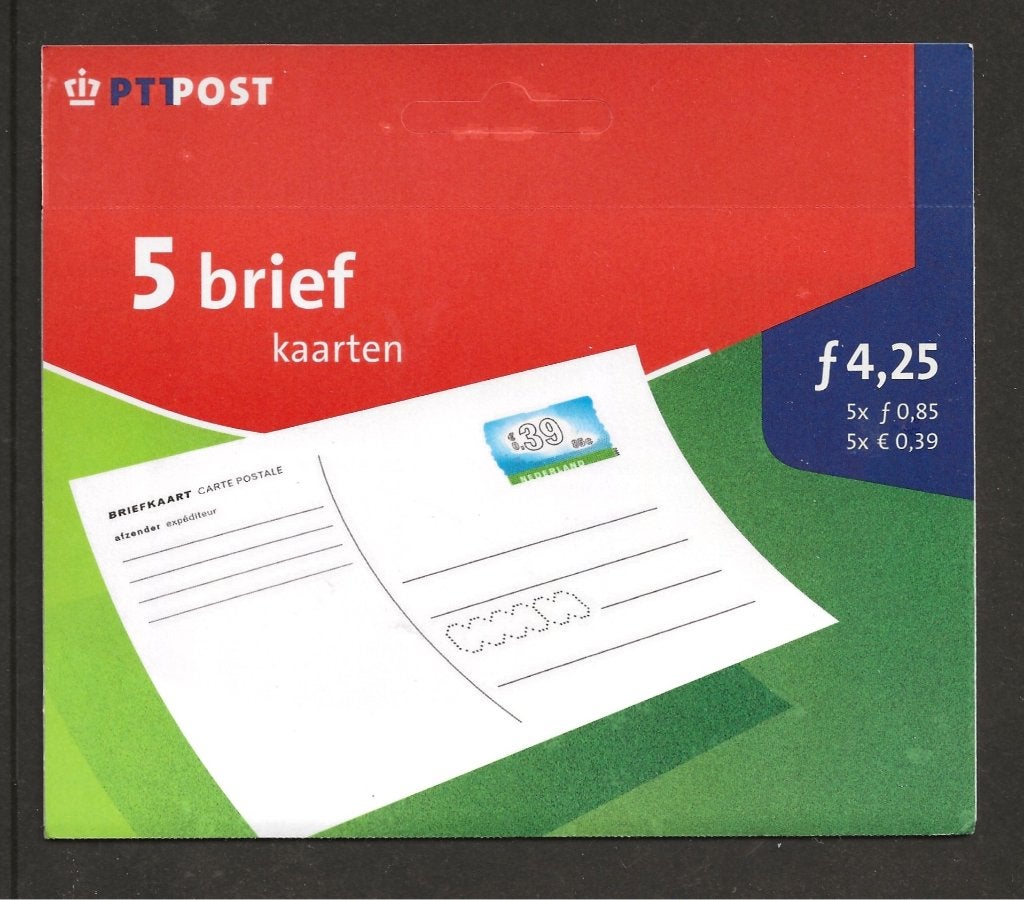 Hangverpakking 5 briefkaarten, postfris, Postzegels en Munten, Ophalen of Verzenden, Postfris