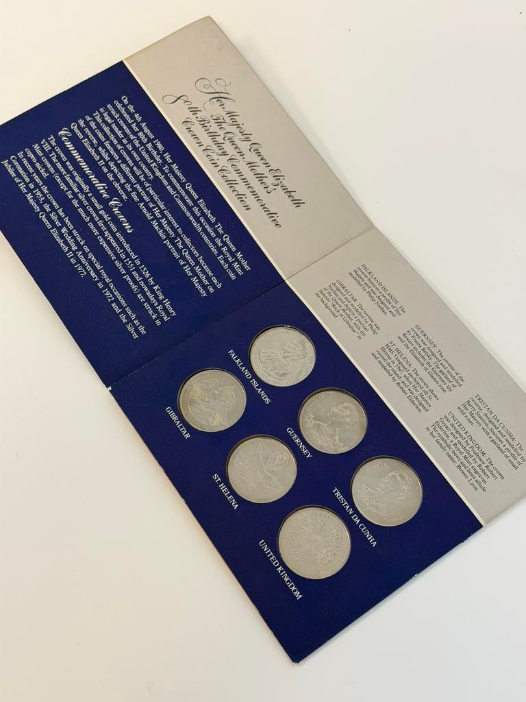 Queen Mother 80th Birthday Coin Set 1980 Commonwealth munten, Ophalen of Verzenden, Overige landen, Setje