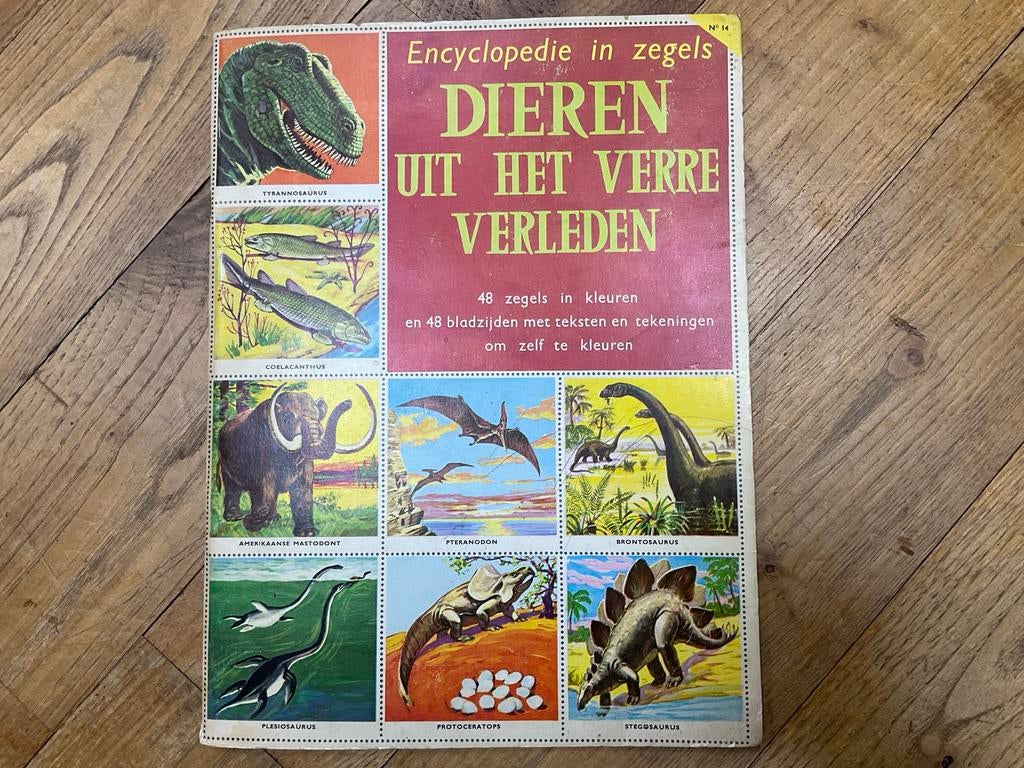 Encyclopedie in zegels: Dieren uit het Verre Verleden, Ophalen of Verzenden, Gelezen, Dieren, Los deel