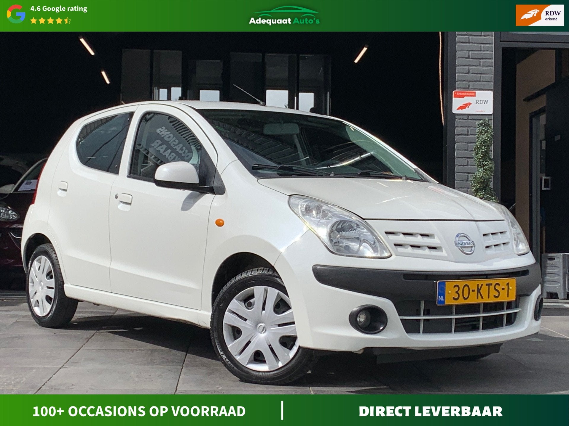 Nissan Pixo 1.0 Acenta|2e eig|NAP|Airco|El.Ramen|Trekhaak, Auto's, Nissan, Voorwielaandrijving, Euro 5, Stof, Gebruikt