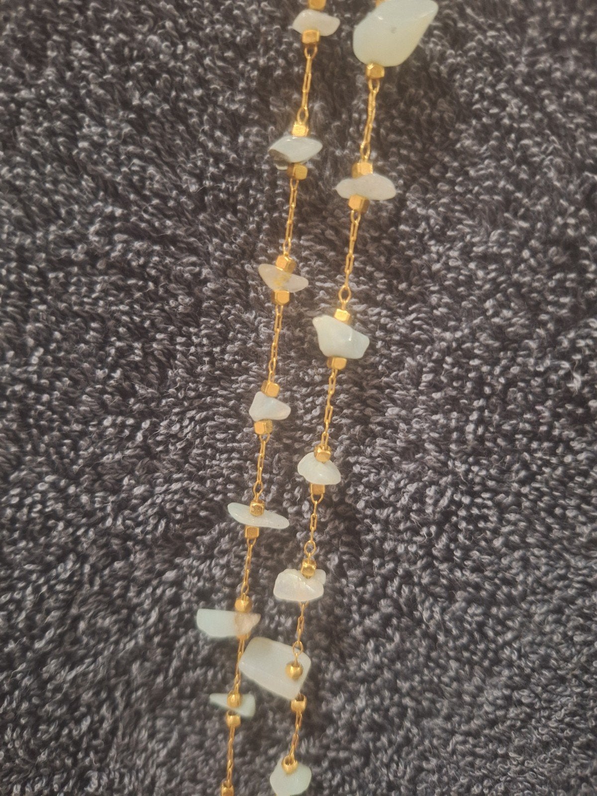 By Nouck Armband Verguld Staal met Edelsteentjes, Staal, Ophalen of Verzenden, Zo goed als nieuw, Met edelsteen