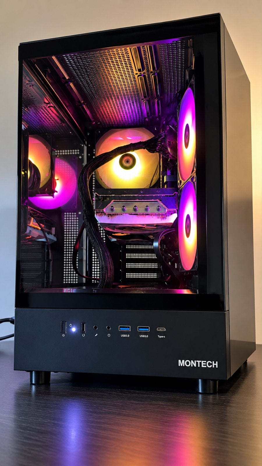 Foto 3 van Gaming PC:RX 7700XT; Ryzen 7 5700X; 32GB; 1TB; 27”QHD; 180Hz