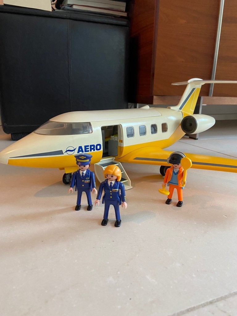 Playmobil 3185 – Playmobil passagiersvliegtuig, Gebruikt, Complete set, Overige typen, Ophalen of Verzenden