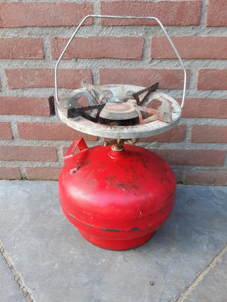Retro gaspit camping/decoratie, Ophalen