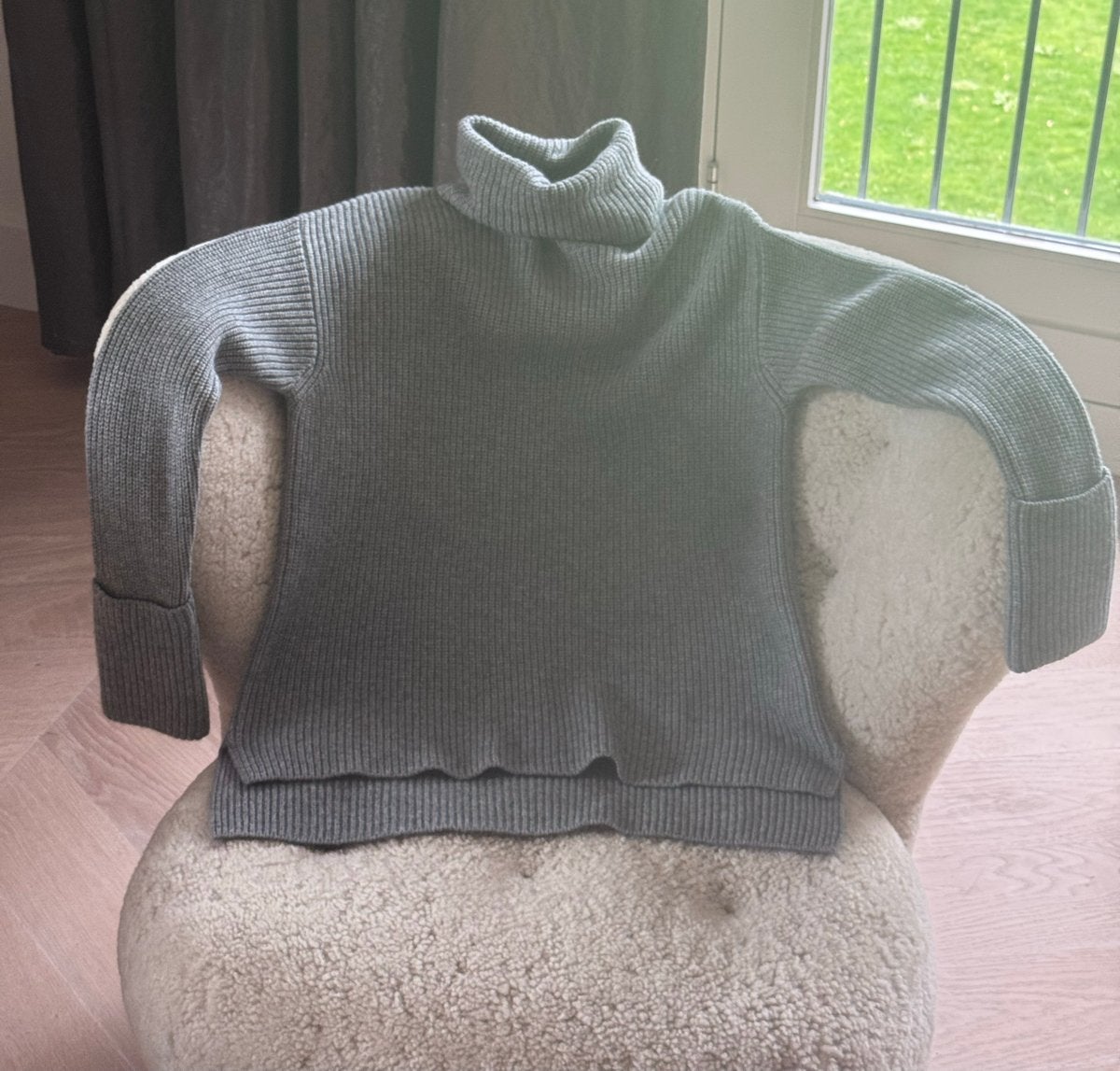 Odeeh coltrui van wol en kasjmier, maat M, Verzenden, Nieuw, Maat 38/40 (M), Grijs