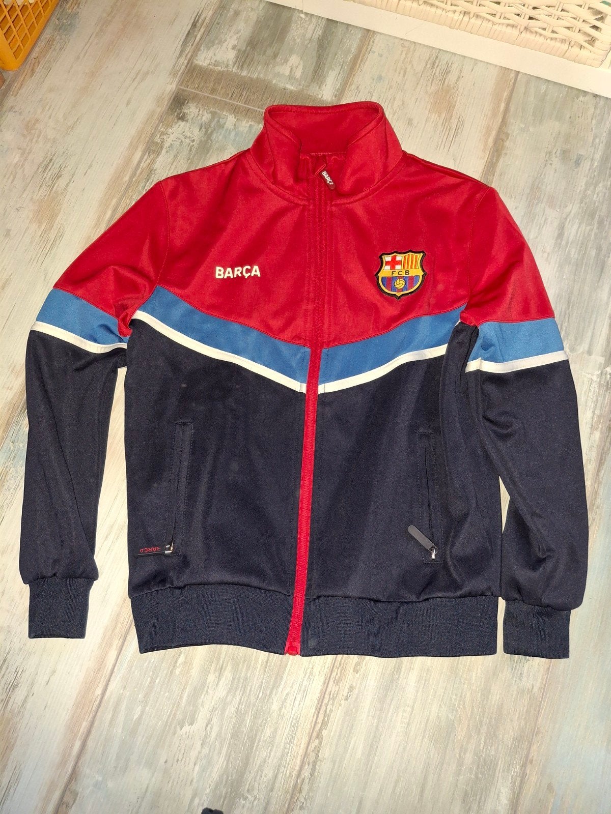 FC Barcelona trainingspak maat 140, FC Barcelona, Jongen of Meisje, Sport- of Zwemkleding, Ophalen of Verzenden